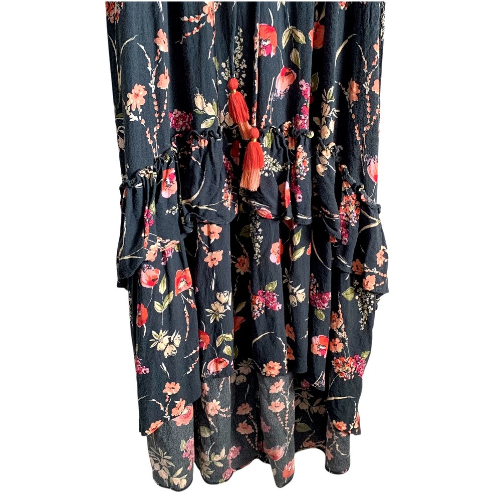 LOVESTITCH Floral Print High Low Feminine Maxi Dress - Picture 7 of 9